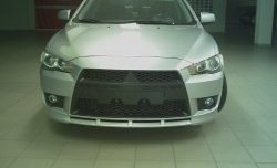 22 899 р. Передний бампер Standart Plus Mitsubishi Lancer 10 седан дорестайлинг (2007-2010) (Неокрашенный)  с доставкой в г. Горно‑Алтайск. Увеличить фотографию 3