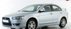 3 599 р. Накладка переднего бампера Elegance Mitsubishi Lancer 10 седан дорестайлинг (2007-2010) (Неокрашенная)  с доставкой в г. Горно‑Алтайск. Увеличить фотографию 4