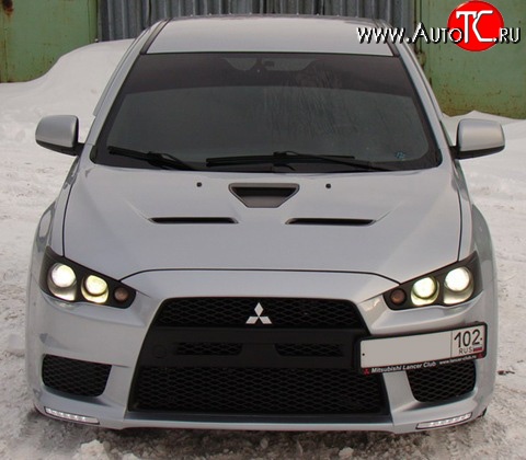 25 199 р. Передняя оптика Evo Mitsubishi Lancer 10 хэтчбэк дорестайлинг (2007-2010)  с доставкой в г. Горно‑Алтайск