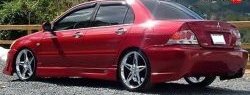 10 599 р. Задний бампер Accolade на Mitsubishi Lancer 9 2-ой рестайлинг седан (2005-2009) (Неокрашенный)  с доставкой в г. Горно‑Алтайск. Увеличить фотографию 2