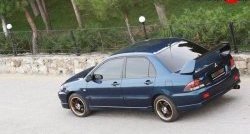 5 399 р. Накладка заднего бампера Sport 2.0 Mitsubishi Lancer 9 2-ой рестайлинг седан (2005-2009) (Неокрашенная)  с доставкой в г. Горно‑Алтайск. Увеличить фотографию 2