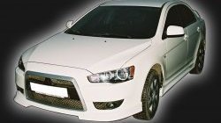 4 999 р. Накладка на решётку радиатора GT Dynamics Mitsubishi Lancer 10 седан дорестайлинг (2007-2010) (Неокрашенная)  с доставкой в г. Горно‑Алтайск. Увеличить фотографию 2