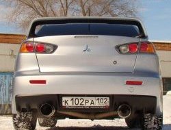 11 699 р. Спойлер Evo V1 Высокий Mitsubishi Lancer 10 CY седан рестайлинг (2011-2017) (Неокрашенный)  с доставкой в г. Горно‑Алтайск. Увеличить фотографию 2