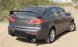 Накладка Evo на задний бампер Mitsubishi Lancer 10 CY седан дорестайлинг (2007-2010)