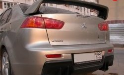 5 399 р. Накладка Evo на задний бампер Mitsubishi Lancer 10 CY седан дорестайлинг (2007-2010) (Неокрашенная)  с доставкой в г. Горно‑Алтайск. Увеличить фотографию 3