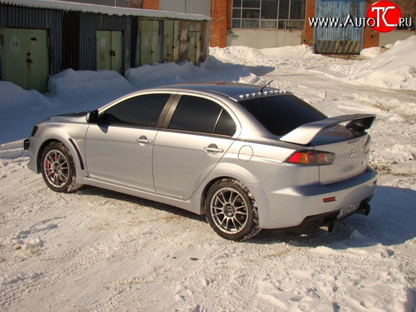 2 159 р. Диффузор Evo на крышу  Mitsubishi Lancer  10 CY (2007-2017) седан дорестайлинг, седан рестайлинг (Неокрашенный)  с доставкой в г. Горно‑Алтайск