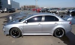 2 799 р. Комплект жабер на передние крылья Evo Mitsubishi Lancer 10 седан дорестайлинг (2007-2010) (Неокрашенный)  с доставкой в г. Горно‑Алтайск. Увеличить фотографию 4