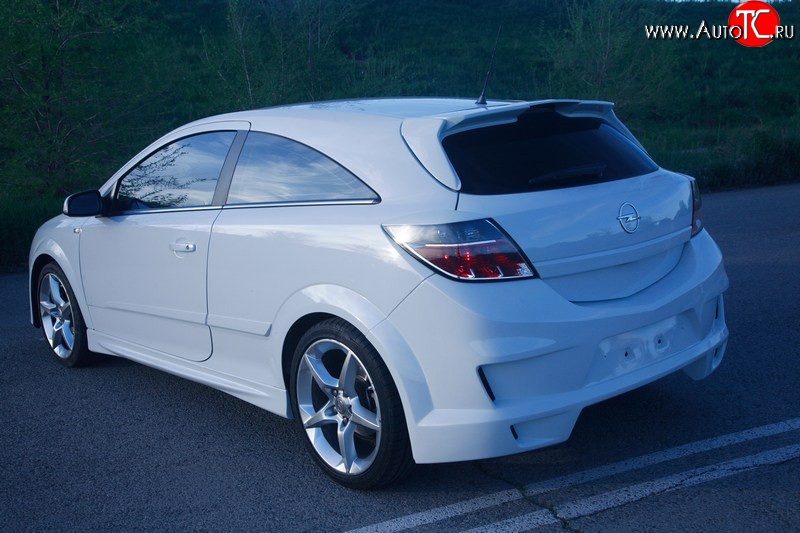 10 399 р. Задний бампер DM-Style  Opel Astra  H GTC (2004-2011) хэтчбек 3 дв. дорестайлинг, хэтчбек 3 дв. рестайлинг (Без сетки, Неокрашенный)  с доставкой в г. Горно‑Алтайск