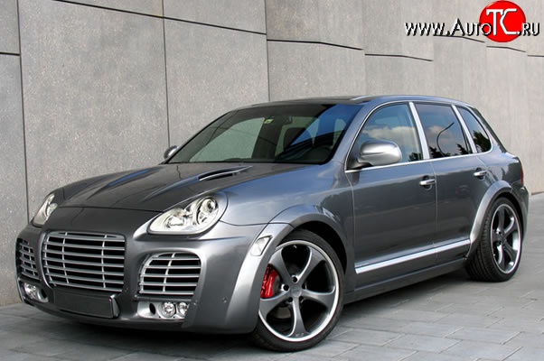 30 699 р. Передний бампер Techart Magnum I Porsche Cayenne 955 (2002-2006) (Неокрашенный)  с доставкой в г. Горно‑Алтайск