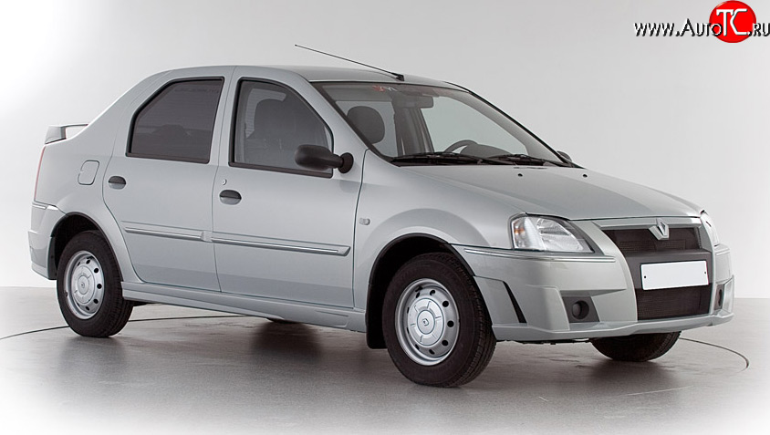 1 049 р. Молдинги (накладки на двери) Классик 2 Renault Logan 1 дорестайлинг (2004-2010) (Неокрашенные)  с доставкой в г. Горно‑Алтайск