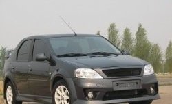 4 699 р. Пороги накладки Power DM 2 Renault Logan 1 рестайлинг (2010-2016) (Неокрашенные)  с доставкой в г. Горно‑Алтайск. Увеличить фотографию 2