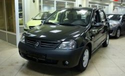 3 069 р. Передний бампер SAT Renault Logan 1 дорестайлинг (2004-2010) (Неокрашенный)  с доставкой в г. Горно‑Алтайск. Увеличить фотографию 3