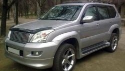 14 149 р. Пороги накладки Original Design Toyota Land Cruiser Prado J120 (2002-2009) (Неокрашенные)  с доставкой в г. Горно‑Алтайск. Увеличить фотографию 3