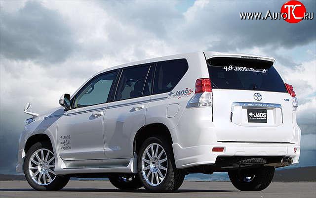 12 799 р. Накладки заднего бампера JAOS  Toyota Land Cruiser Prado  J150 (2009-2013) дорестайлинг (Неокрашенная)  с доставкой в г. Горно‑Алтайск