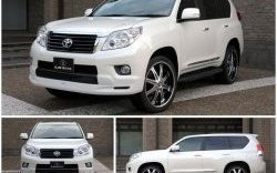 7 599 р. Накладка LX Mode на передний бампер Toyota Land Cruiser Prado J150 дорестайлинг (2009-2013) (Неокрашенная)  с доставкой в г. Горно‑Алтайск. Увеличить фотографию 2