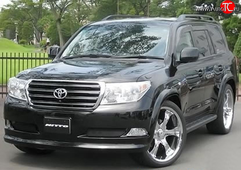 27 649 р. Передний бампер ELFORD Toyota Land Cruiser 200 дорестайлинг (2007-2012) (Неокрашенный)  с доставкой в г. Горно‑Алтайск