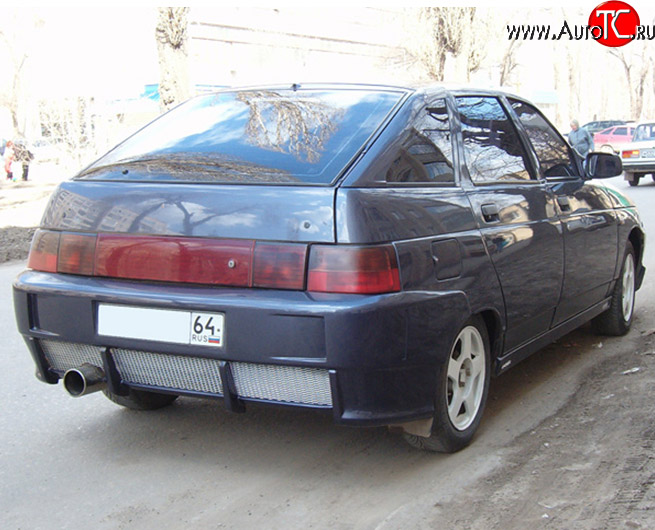 4 599 р. Задний бампер M-VRS V2 Лада 2112 хэтчбек (1999-2008) (Неокрашенный)  с доставкой в г. Горно‑Алтайск