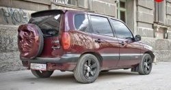 3 899 р. Чехол запасного колеса Трофей Снайпера  Chevrolet Niva  2123 (2002-2020), Лада 2123 (Нива Шевроле) (2002-2021), Лада Нива Трэвел (2021-2024) (Неокрашенный)  с доставкой в г. Горно‑Алтайск. Увеличить фотографию 2