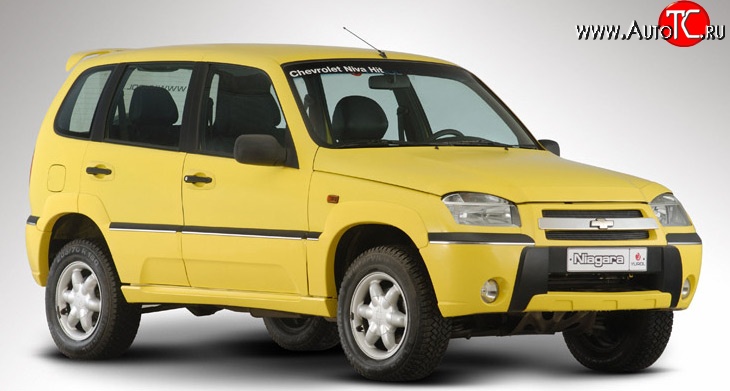 4 499 р. Комплект накладок на двери Ниагара Chevrolet Niva 2123 дорестайлинг (2002-2008) (Неокрашенные)  с доставкой в г. Горно‑Алтайск