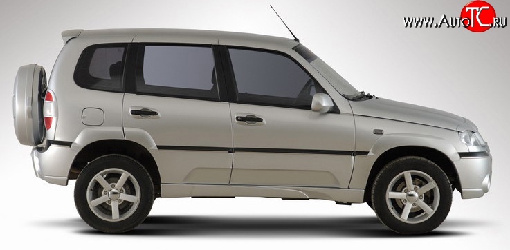 1 999 р. Пороги накладки Ниагара 2 Chevrolet Niva 2123 дорестайлинг (2002-2008) (Неокрашенные)  с доставкой в г. Горно‑Алтайск