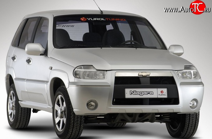 4 799 р. Передний бампер Ниагара 3 Chevrolet Niva 2123 дорестайлинг (2002-2008) (Неокрашенный)  с доставкой в г. Горно‑Алтайск