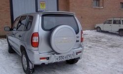 2 299 р. Чехол запасного колеса Chevrolet  Chevrolet Niva  2123 (2002-2020), Лада 2123 (Нива Шевроле) (2002-2021), Лада Нива Трэвел (2021-2024) (Неокрашенный)  с доставкой в г. Горно‑Алтайск. Увеличить фотографию 2