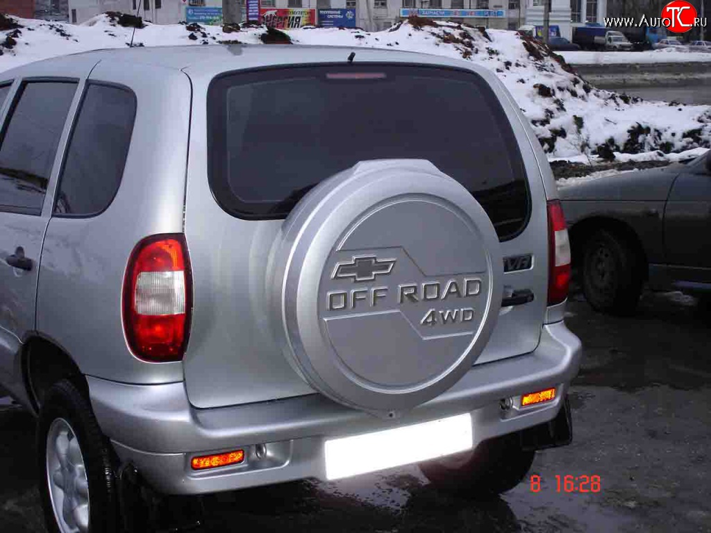 3 659 р. Бокс запасного колеса Off-Road  Chevrolet Niva  2123 (2009-2020), Лада 2123 (Нива Шевроле) (2002-2021), Лада Нива Трэвел (2021-2024) (Неокрашенный)  с доставкой в г. Горно‑Алтайск