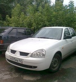 749 р. Решётка радиатора Car.t MMC Style Лада Приора 2170 седан дорестайлинг (2007-2014) (Неокрашенная)  с доставкой в г. Горно‑Алтайск. Увеличить фотографию 2