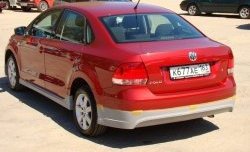 4 999 р. Пороги накладки Racing Volkswagen Polo 5 седан дорестайлинг (2009-2015) (Неокрашенные)  с доставкой в г. Горно‑Алтайск. Увеличить фотографию 2