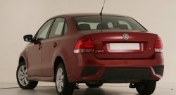 7 249 р. Задний бампер Sport Volkswagen Polo 5 седан дорестайлинг (2009-2015) (Неокрашенный)  с доставкой в г. Горно‑Алтайск. Увеличить фотографию 2