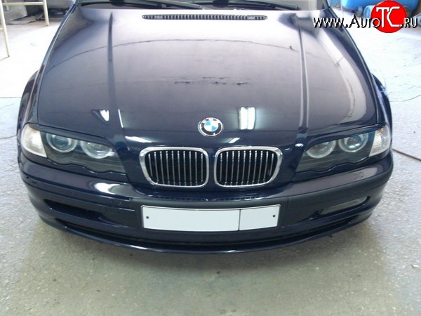 1 149 р. Реснички CarZone  BMW 3 серия  E46 (1998-2001) седан дорестайлинг (Неокрашенные)  с доставкой в г. Горно‑Алтайск