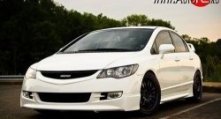 Накладка переднего бампера Mugen Style Honda Civic FD седан дорестайлинг (2005-2008)