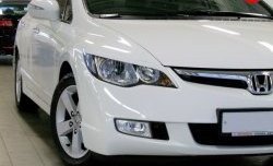 1 149 р. Реснички Mugen  Honda Civic  FD (2005-2011) седан дорестайлинг, седан рестайлинг (Неокрашенные)  с доставкой в г. Горно‑Алтайск. Увеличить фотографию 3