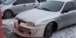 13 499 р. Передний бампер CT v2 Alfa Romeo 156 932 дорестайлинг, седан (1996-2002) (Неокрашенный)  с доставкой в г. Горно‑Алтайск. Увеличить фотографию 3