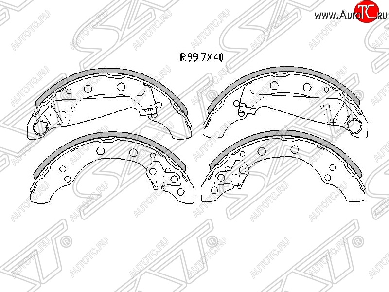 1 679 р. Колодки тормозные SAT (передние)  Chery Amulet (Corda)  A15 (2003-2010), Skoda Fabia ( Mk1,  Mk2) (2004-2014)  с доставкой в г. Горно‑Алтайск