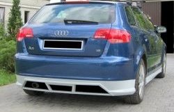 Накладка на задний бампер CSR Audi A3 8PA хэтчбэк 5 дв. 3-ий рестайлинг (2010-2013)