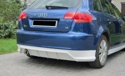 Накладка на задний бампер Rieger Audi A3 8PA хэтчбэк 5 дв. 3-ий рестайлинг (2010-2013)