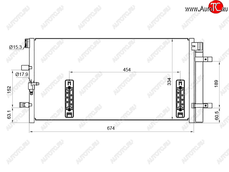 5 199 р. Радиатор кондиционера SAT  Audi A4 (B8), A5 (8T), A6 (C7), Q5 (8R)  с доставкой в г. Горно‑Алтайск