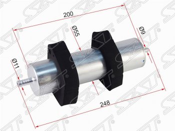 Топливный фильтр SAT (A4 / A5 2.0 / 3.0TDi 07- / A6 / A7 2.0 / 3.0 11-14 / A8 3.0 / 4.2 10- / Q5 2.0 / 3.0 08- / Q7 3.0) Audi A4 (B8,  B9), A5 (8T,  F5), A6 (C7), A7 (4G), A8 (D4), Q5 (8R,  FY), Q7 (4L)