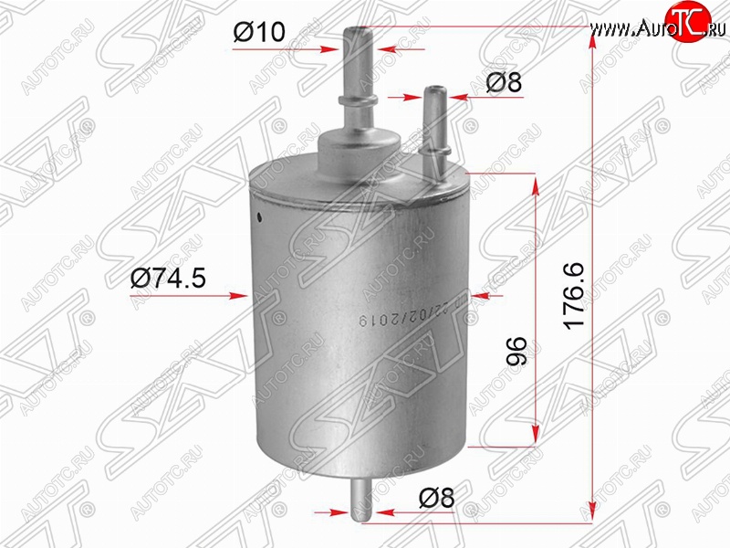 1 599 р. Топливный фильтр SAT (1.8/2.4/3.0/4.2)  Audi A4 ( B6,  B7) - A6  C6  с доставкой в г. Горно‑Алтайск