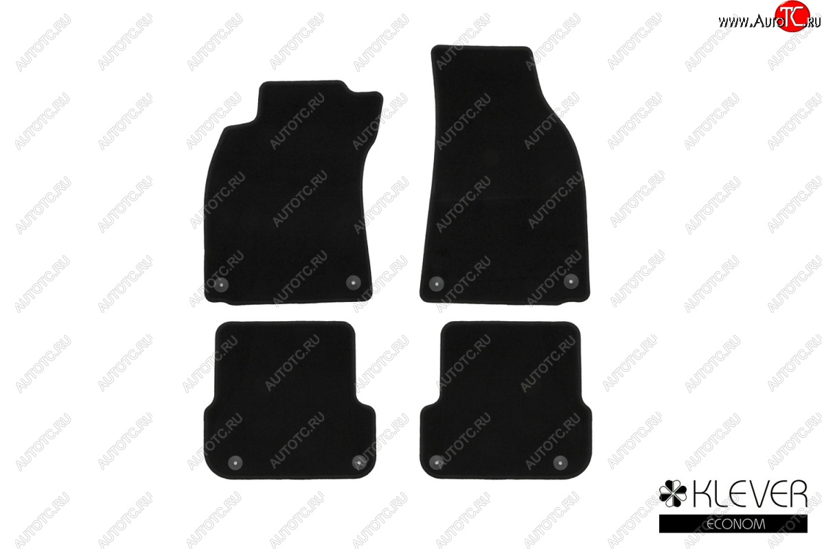 1 049 р. Коврики в салон (текстиль) (АКПП) Klever Econom  Audi A4  B7 (2004-2008) седан  с доставкой в г. Горно‑Алтайск