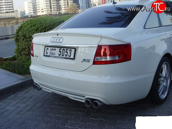 4 499 р. Диффузор заднего бампера ABT Audi A6 C6 дорестайлинг, седан (2004-2008)  с доставкой в г. Горно‑Алтайск