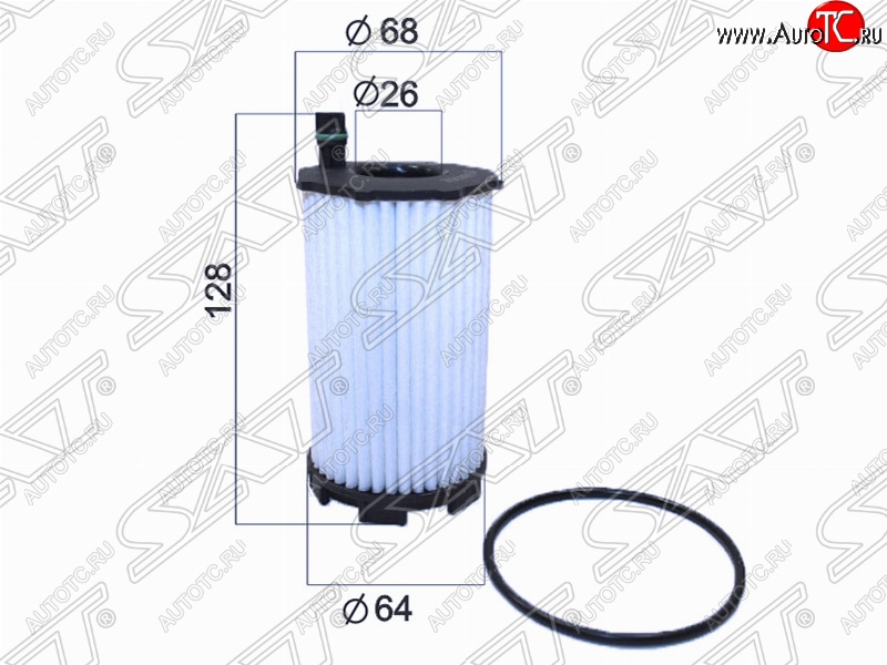 299 р. Фильтр масляный SAT (картридж, 4.2)  Audi A8  D4 (2009-2018), Audi Q7  4L (2005-2009), Volkswagen Touareg  GP (2006-2010)  с доставкой в г. Горно‑Алтайск