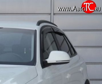 999 р. Комплект дефлекторов окон (ветровиков) 4 шт. Russtal Audi Q3 8U дорестайлинг (2011-2015)  с доставкой в г. Горно‑Алтайск