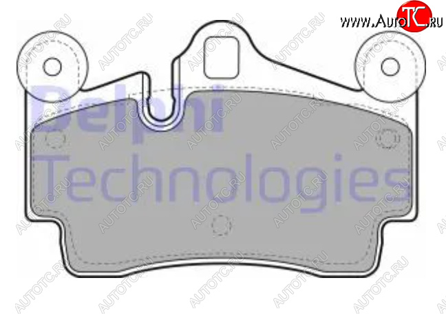 3 899 р. Комплект тормозных колодок (дисковые тормоза) DELPHI Porsche Cayenne 955 (2002-2006)  с доставкой в г. Горно‑Алтайск