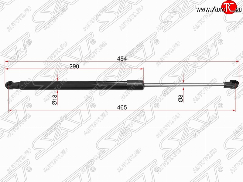 649 р. Упор крышки багажника SAT  BMW 1 серия ( F21,  F20) (2011-2020) хэтчбэк 3 дв. дорестайлинг, хэтчбэк 5 дв. дорестайлинг, хэтчбэк 3 дв. 1-ый рестайлинг, хэтчбэк 3 дв. 2-ой рестайлинг, хэтчбэк 5 дв. 2-ой рестайлинг  с доставкой в г. Горно‑Алтайск