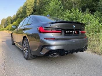 8 999 р. Лип спойлер М-Perfomance  BMW 3 серия  G20 (2018-2022) седан (цвет: черный глянец)  с доставкой в г. Горно‑Алтайск. Увеличить фотографию 10