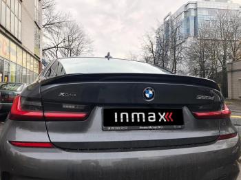 8 999 р. Лип спойлер М-Perfomance  BMW 3 серия  G20 (2018-2022) седан (цвет: черный глянец)  с доставкой в г. Горно‑Алтайск. Увеличить фотографию 8