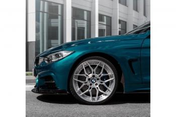 14 499 р. Сплиттер переднего бампера М-Perfomance BMW 4 серия F32 купе дорестайлинг (2013-2017) (цвет: черный матовый)  с доставкой в г. Горно‑Алтайск. Увеличить фотографию 4