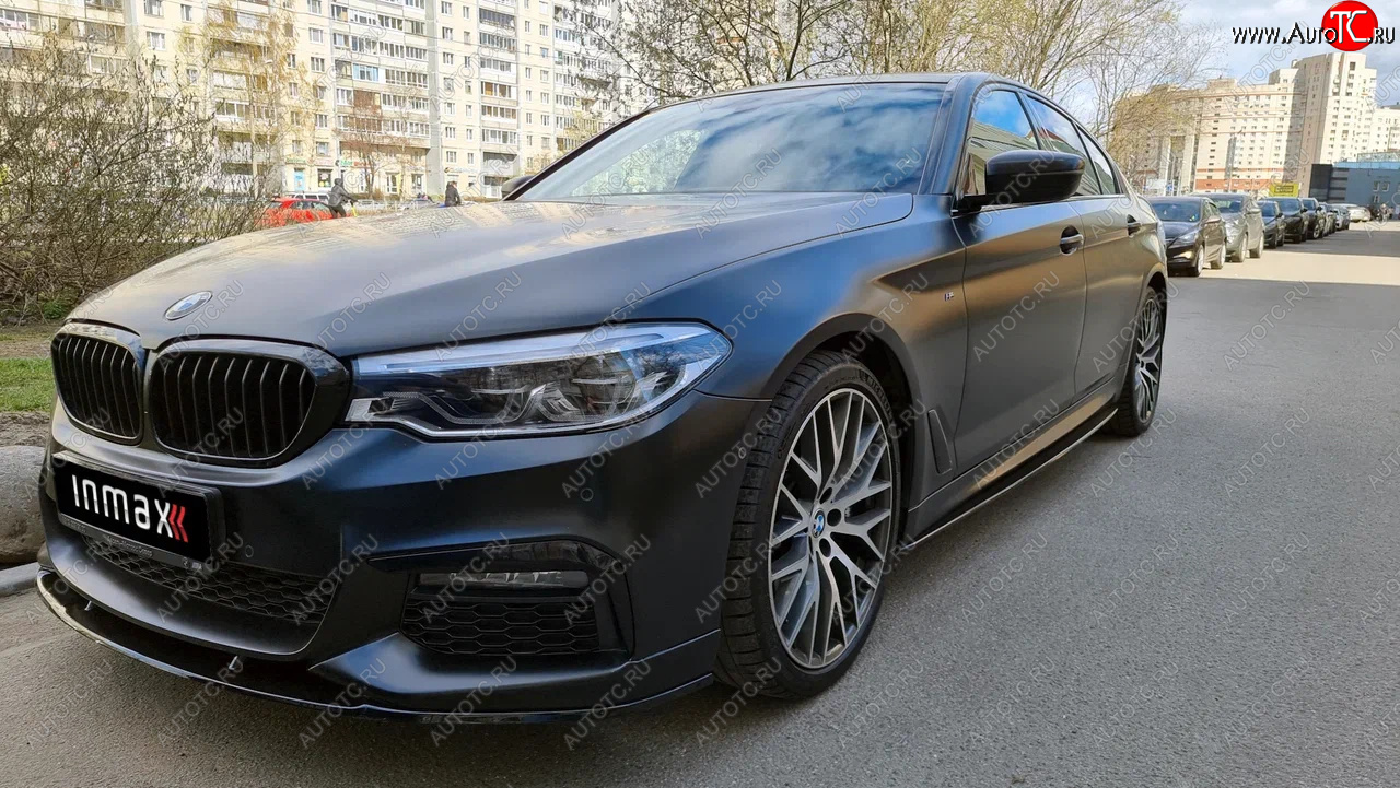 12 499 р. Сплиттер переднего бампера M-Performance  BMW 5 серия  G30 (2016-2020) дорестайлинг, седан (Неокрашенный)  с доставкой в г. Горно‑Алтайск